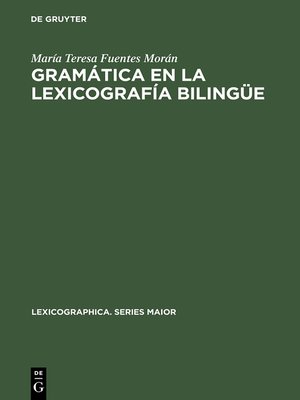 cover image of Gramática en la lexicografía bilingüe